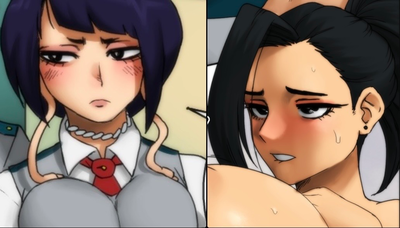 Kyoka Jiro and Momo Yaoyorozu