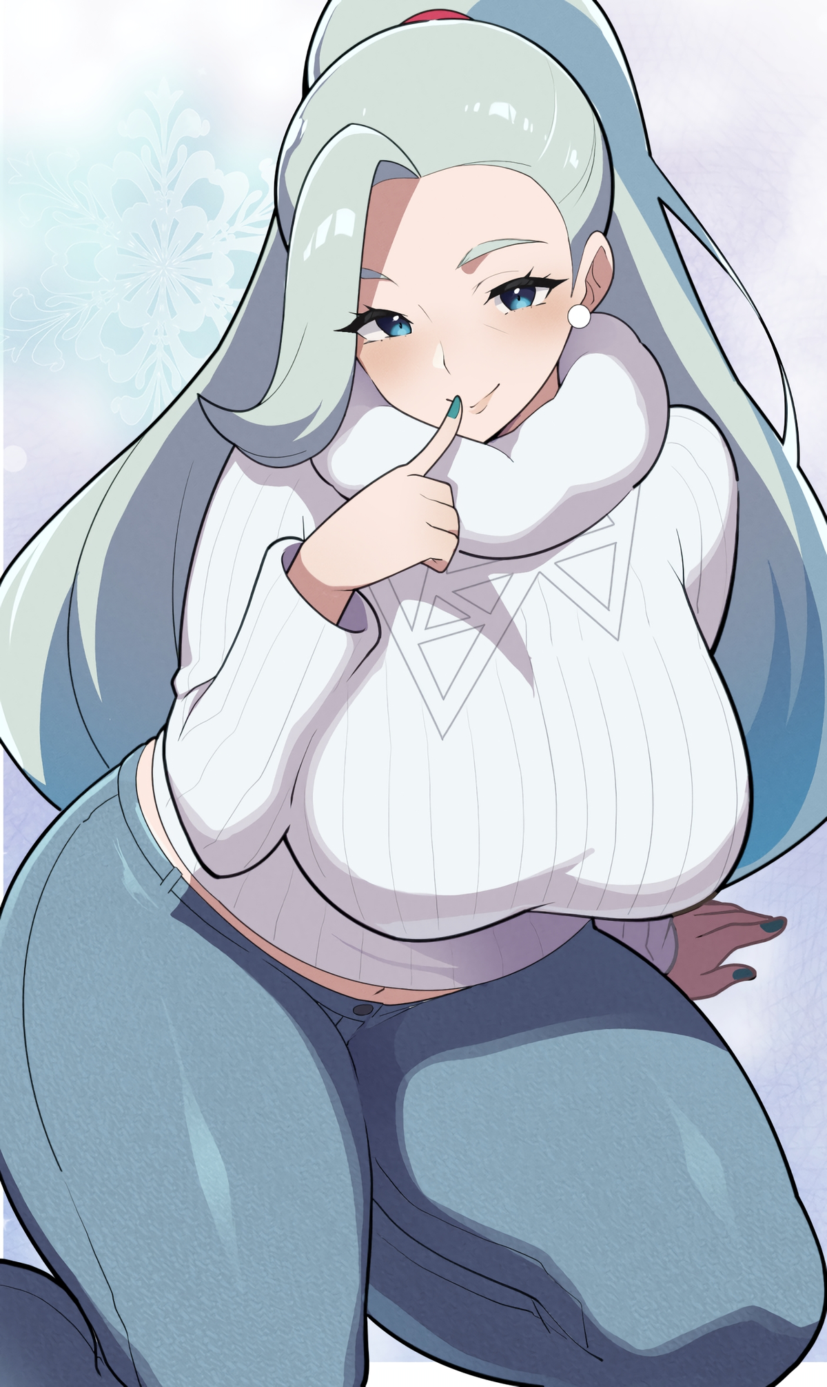 Melony (Pokemon) | The Ice Mommy leader of the Gym