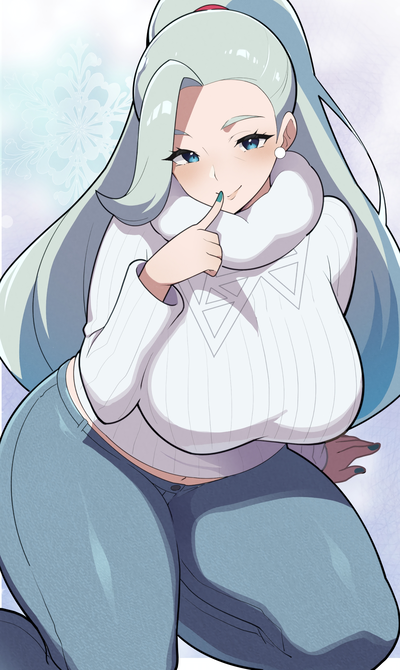 Melony (Pokemon) | The Ice Mommy leader of the Gym