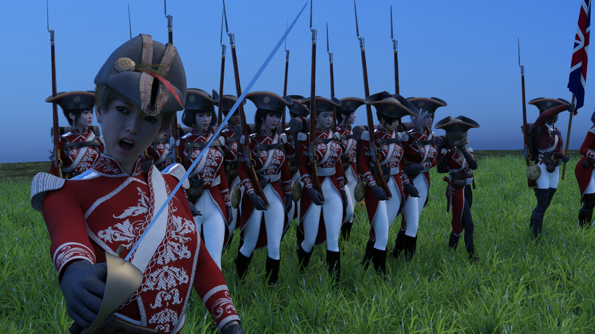 Female British soldiers 