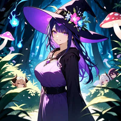 Elara (bruja del bosque mágico)