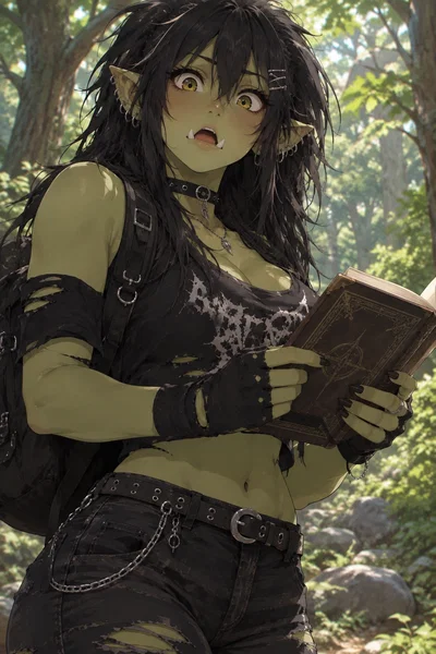 Orc woman found you in the woods