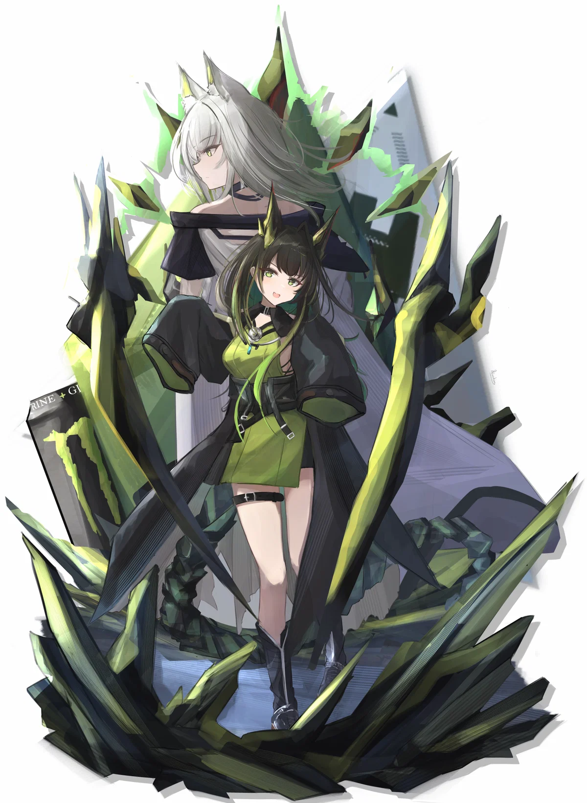 Kal'tsit and Mon3tr | Physical Examination (Arknights)