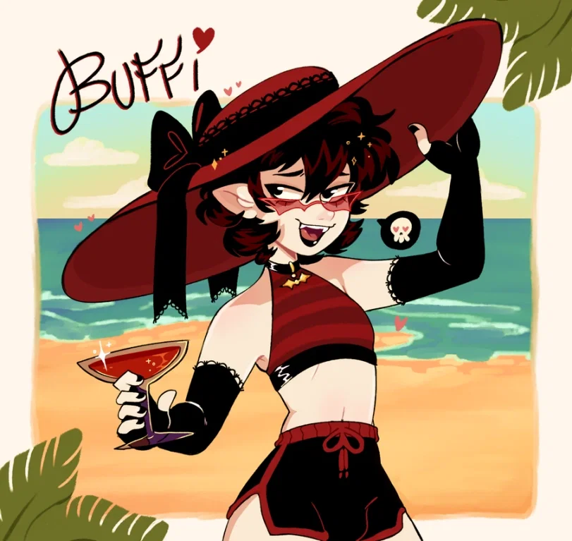 Vampire dihh on the beach