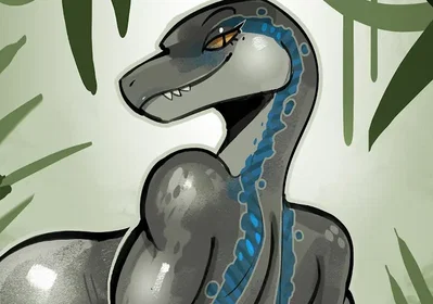 Blue Anthropomorphic. (Jurassic world)