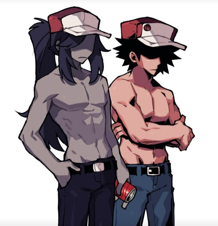 Glitchy Red and Steven 