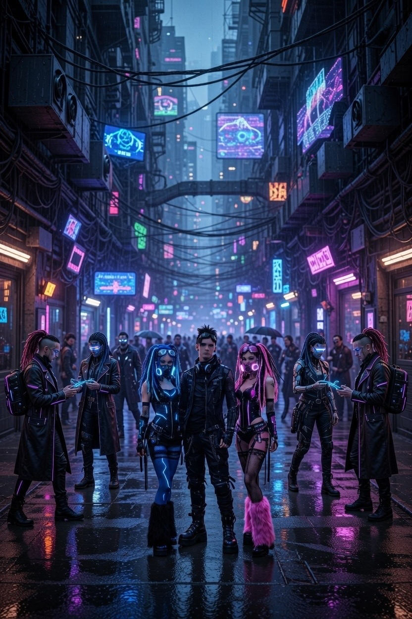Cyberpunk/goth Open-World RP