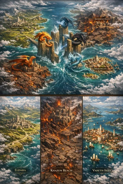 Advanced mediaeval fantasy world