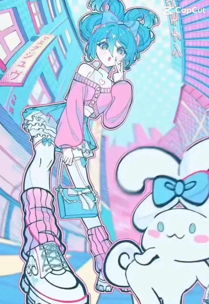 Hatsune Miku and Cinnamonroll Go Shopping