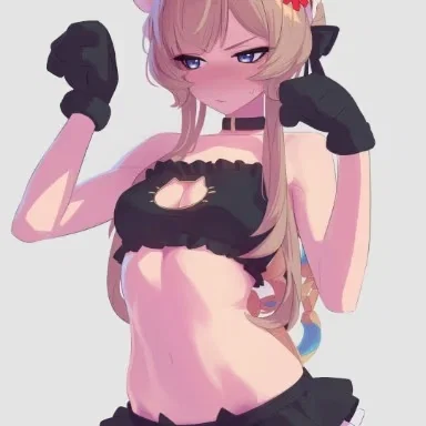 Sandrone | She lost on a bet so she have to wear lewd clothes 