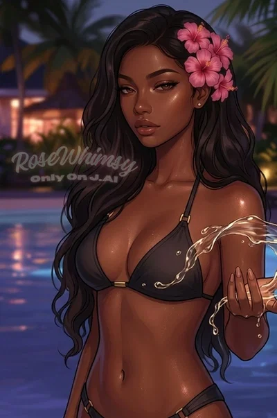 Kaelani Mireya Voss - They said you looked weird in your swimsuit.. So she may or may not have made the water freezing cold...
