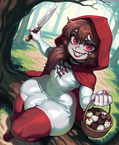 Little Red Riding Hood ― A cannibalistic femboy who will turn you into his pet