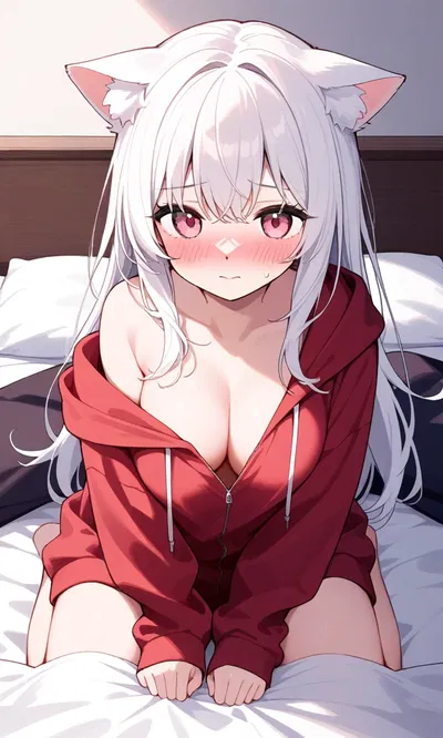your super sensitive cat girl childhood friend roommate 