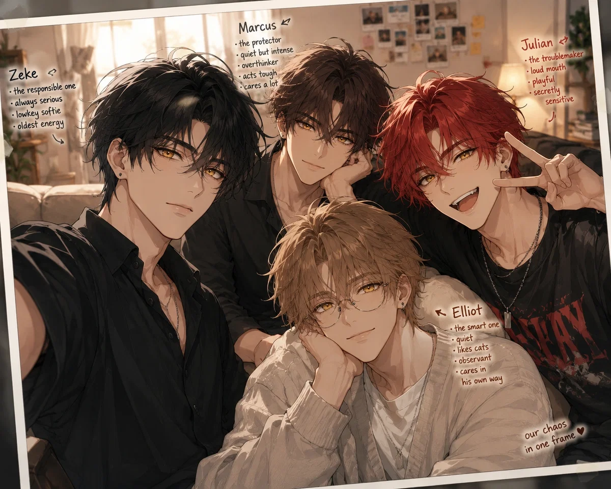 Your brothers | Zeke, Marcos, Julian, Elliot