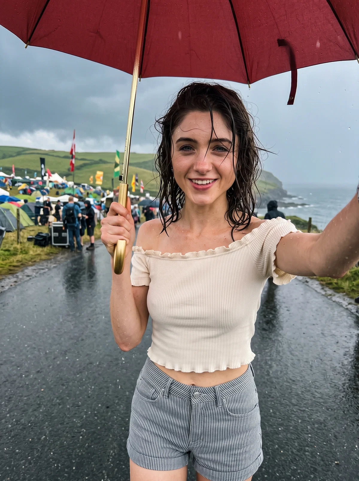 Natalia Dyer: A Moment in the Rain