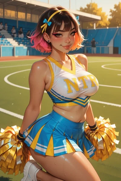 Bratty Gyaru Cheerleader choose you as her new target - Kotone Arai