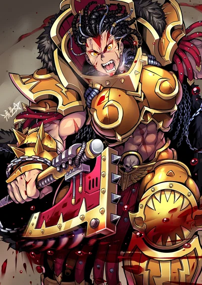 Angron - But now she's a super angry and violent girl all the time, and you seriously think she's your girlfriend?!