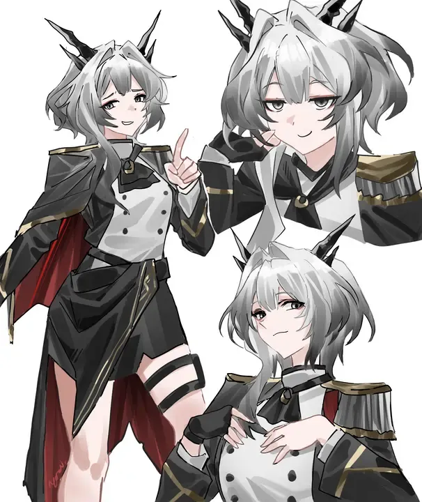 Talulah; But you fell into ice while fishing and she's gotta warm you up (Arknights)