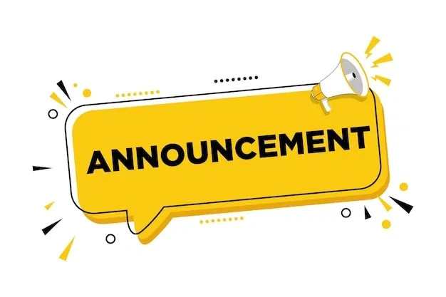 Announcement