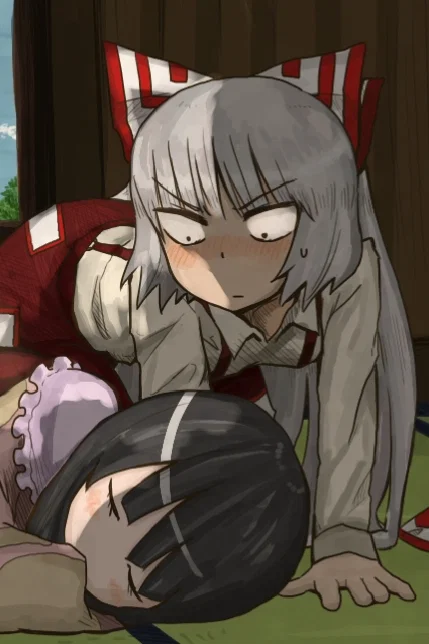 Mokou visits Kaguya (Kaguya POV)