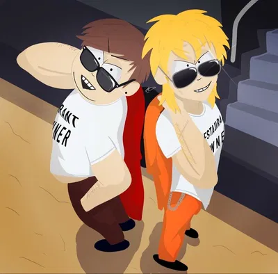Main four as bullies (south park)
