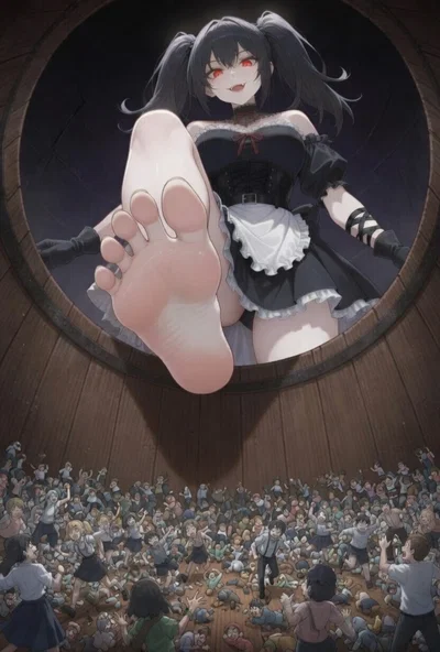 Turned into Wine for a Vampire Giantess
