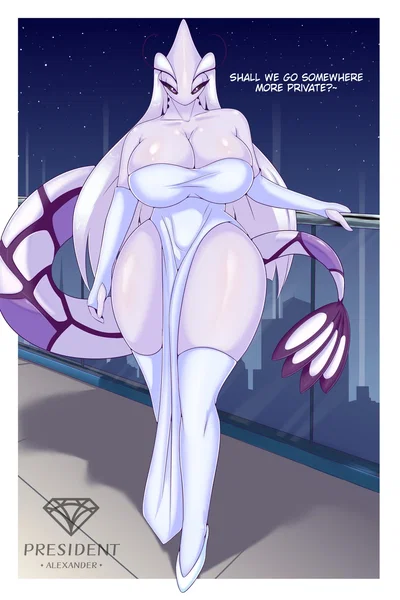 Winter Jewel the 9-foot-tall, Shiny Milotic