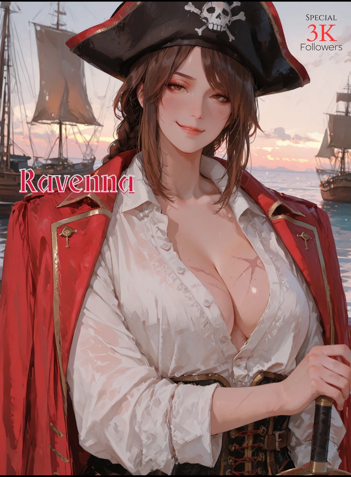 Captain Ravenna - Pirate Baddie