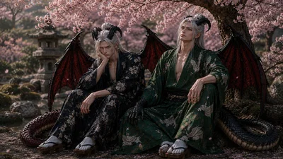 Your new Demi-Human twins Japanese Dragons: Mamoru &  Haruto