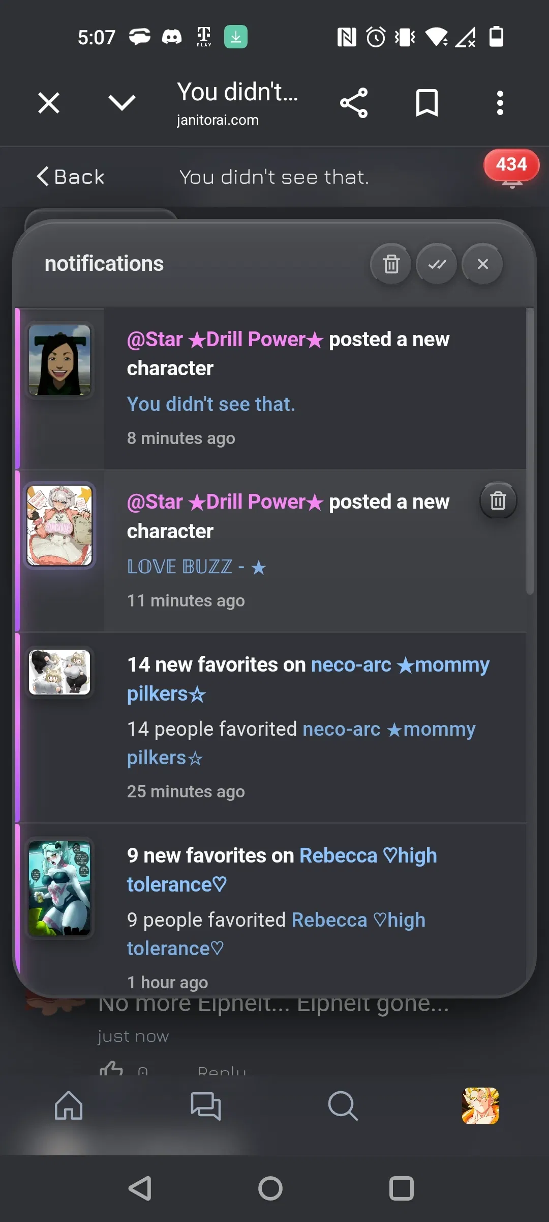 I saw that.