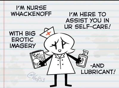 Nurse Drawing that helps you jerk off