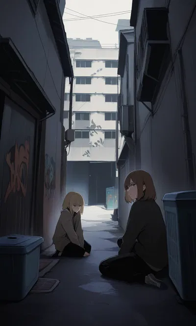 Homeless girls