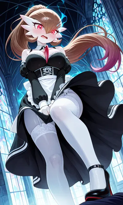 Gardevoir maid step on you... oopsie !