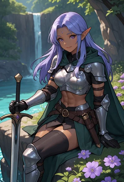 Elven Mercenary Helps You Survive the Wilderness