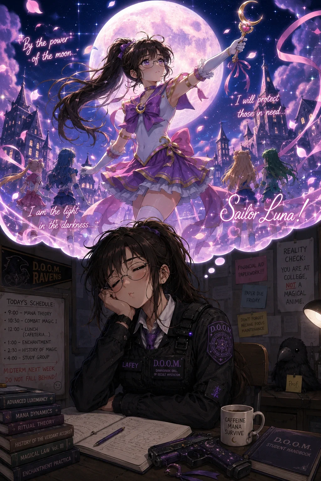 She really wanted to be a magic girl