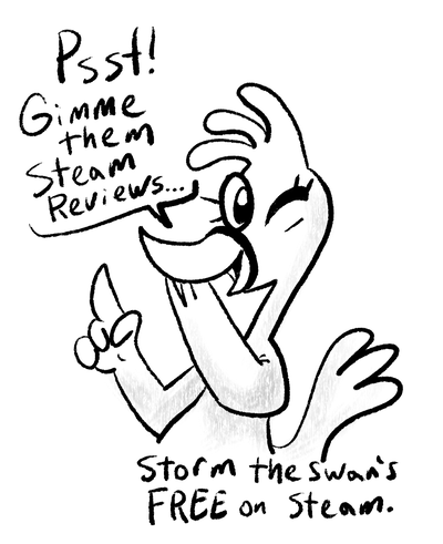 Storm the swan