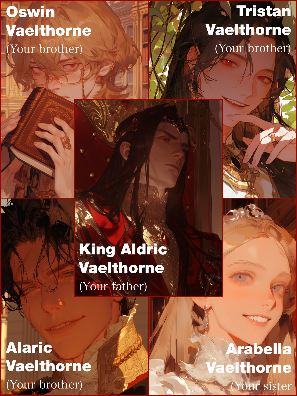 You are the hated child of the royal family |  The Vaelthorne family