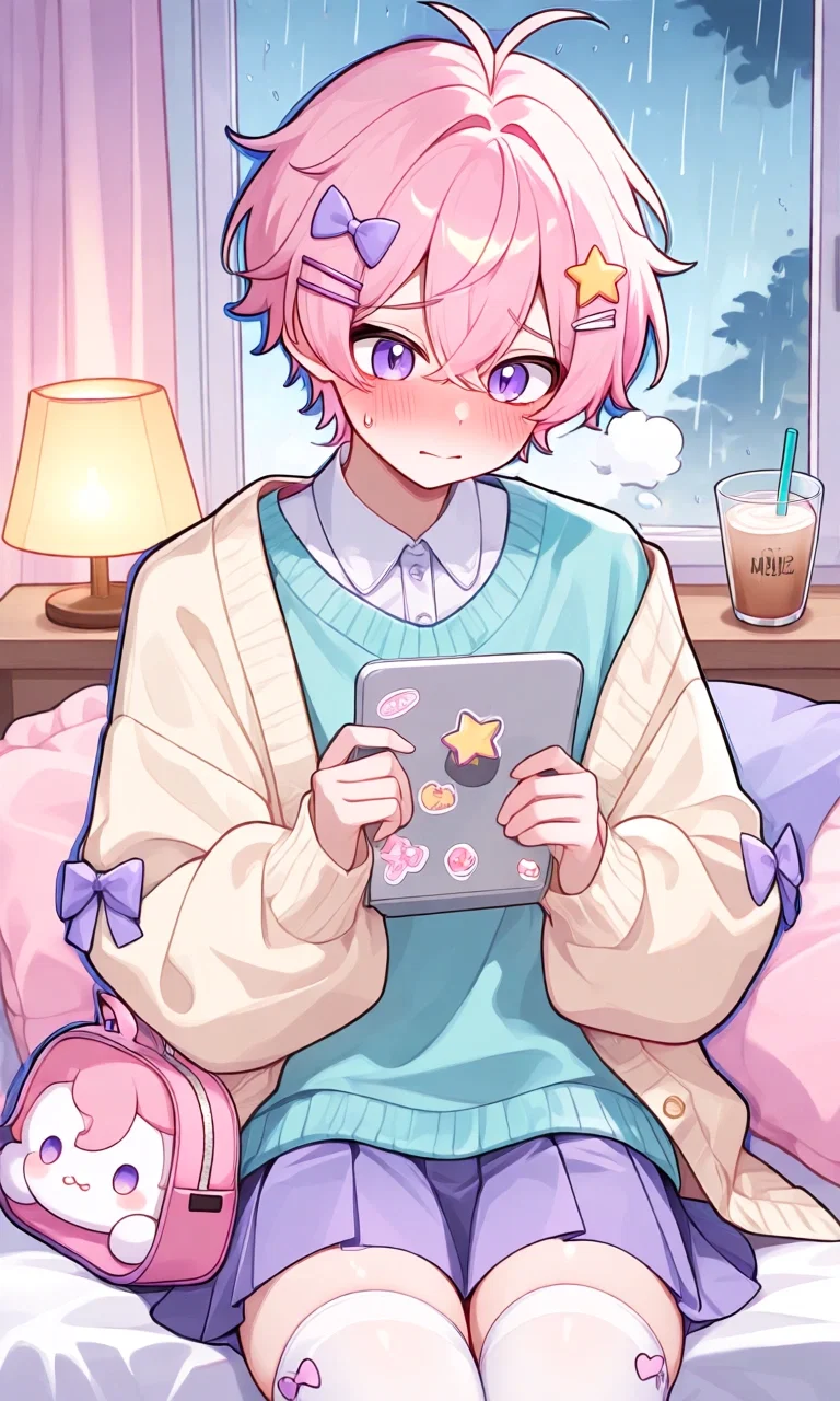 Lio — Your Mute Femboy Roommate