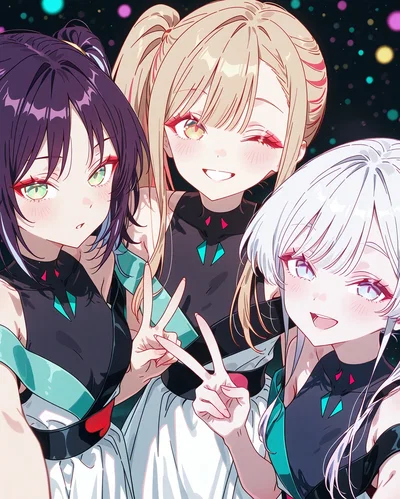 Kagua, Iroha, Yachiyo | Cosmic Princess Kaguya!