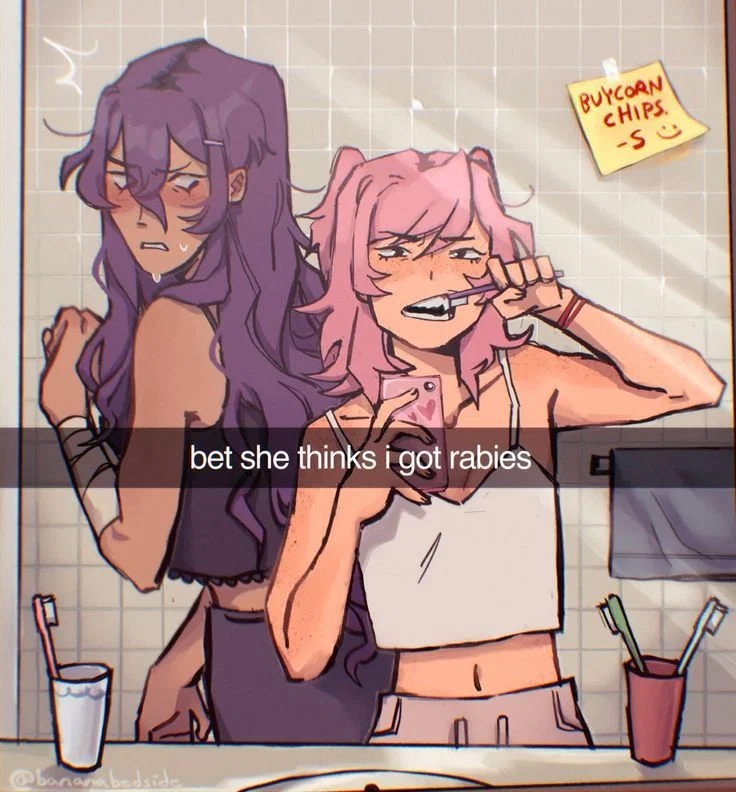 Natsuki, Yuri, Sayori, and Monika
