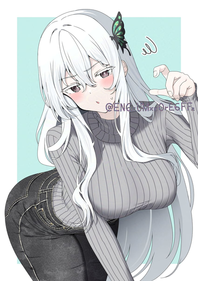Echidna the witch of greed and your wife found out that you drink all the tea and now she mad at you