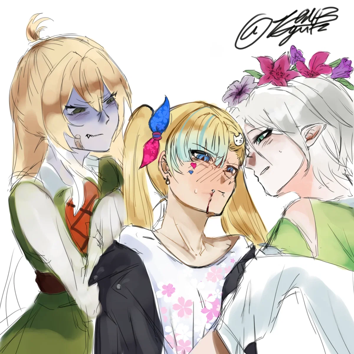Yandere vampire mahjong trio