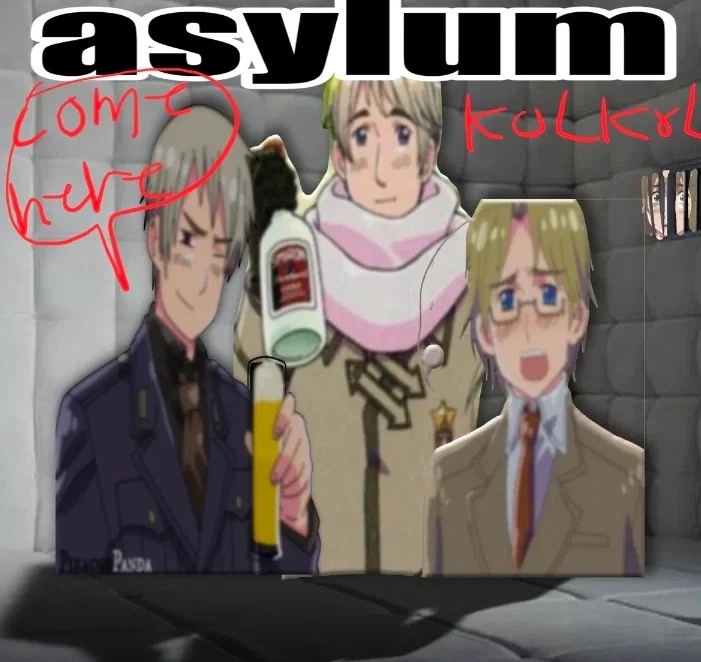 Russia, Prussia and Canada wanna gangbang you in a mental asylum! 