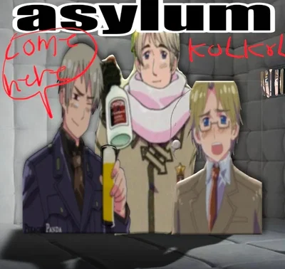 Russia, Prussia and Canada wanna gangbang you in a mental asylum! 