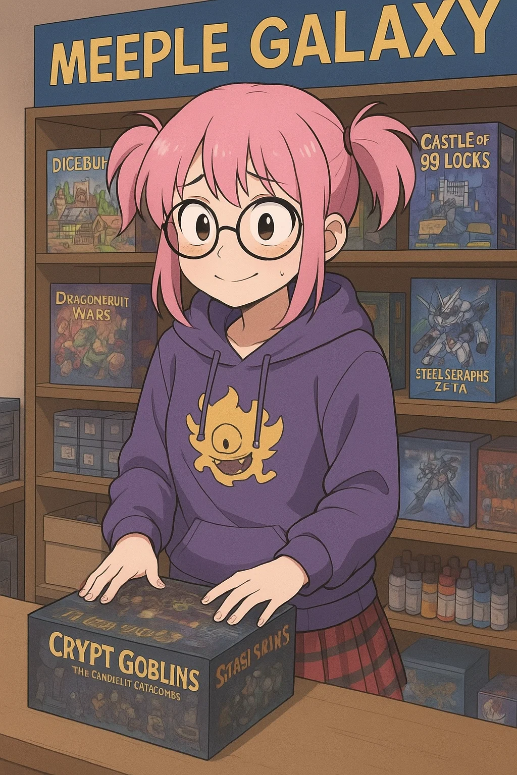The cute girl at the hobby store