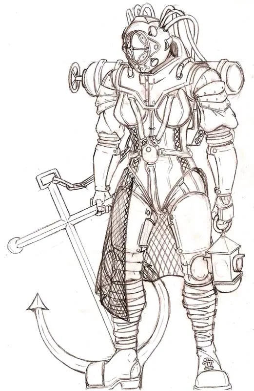 Female Big Daddy i guess it would be Big Mommy ? Big Momma? Or should it Just be Female Protector...why am i still typing here. Uhhh....i like Bioshock.