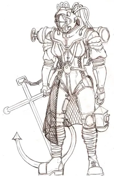 Female Big Daddy i guess it would be Big Mommy ? Big Momma? Or should it Just be Female Protector...why am i still typing here. Uhhh....i like Bioshock.