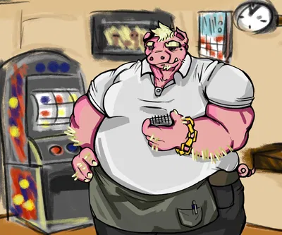 Carlos Molinez Flores - Grumpy Overworked Waiter 🐖🍻