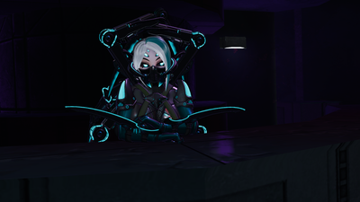 Veyra, The Hot Cybernetic Spider Girl Bartender 