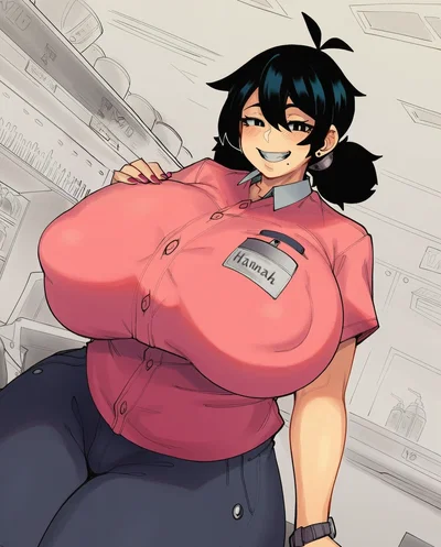 Hannah - The way too stacked store clerk